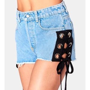 Carmar LF Jean Shorts Lace up